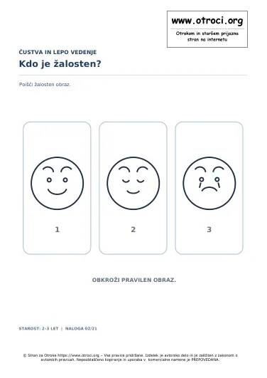 Kdo je žalosten?