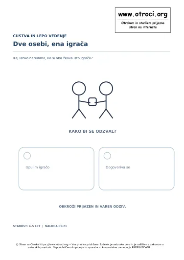 Dve osebi, ena igrača