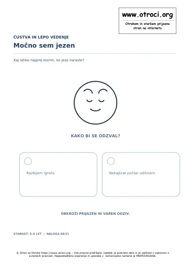 Močno sem jezen