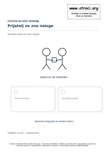 Prijatelj ne zna naloge
