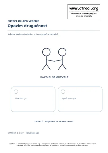 Opazim drugačnost