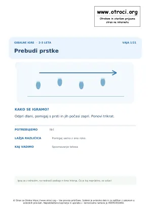 Predogled vaje: Prebudi prstke