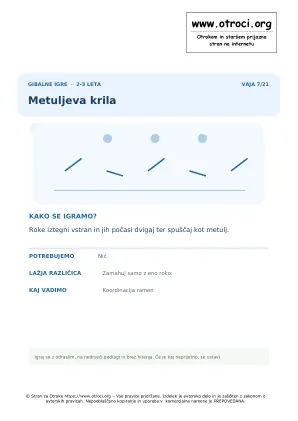 Predogled vaje: Metuljeva krila