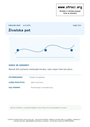 Predogled vaje: Živalska pot