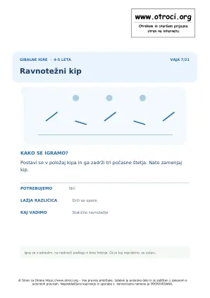 Predogled vaje: Ravnotežni kip