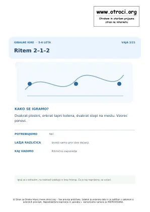 Predogled vaje: Ritem 2–1–2