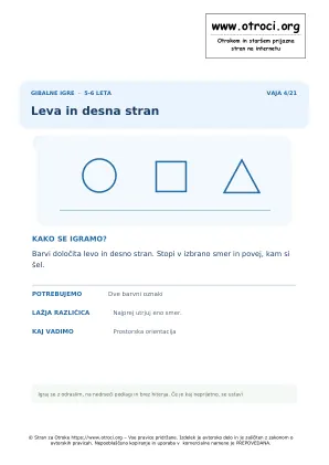 Predogled vaje: Leva in desna stran