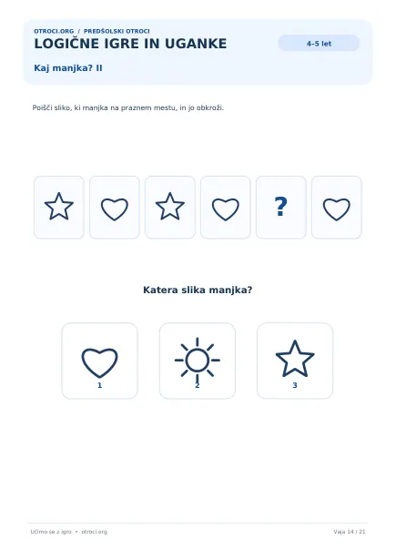 Kaj manjka? II
