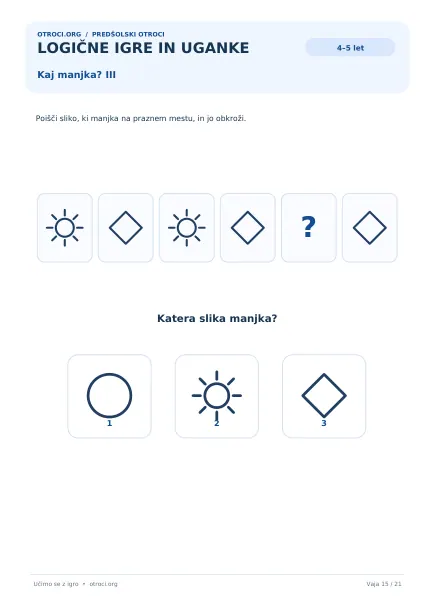 Kaj manjka? III