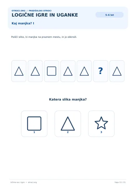 Kaj manjka? I