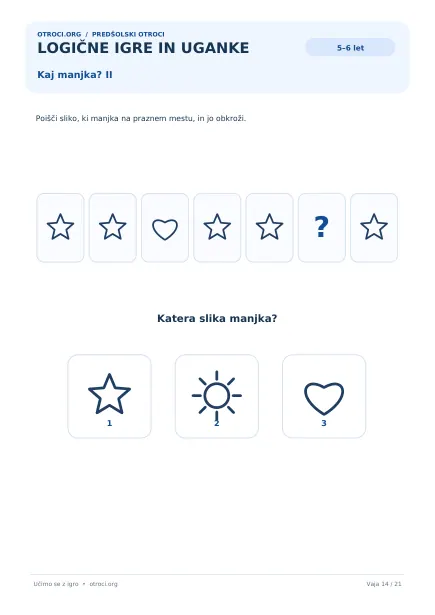 Kaj manjka? II
