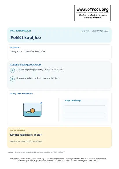 Poišči kapljico