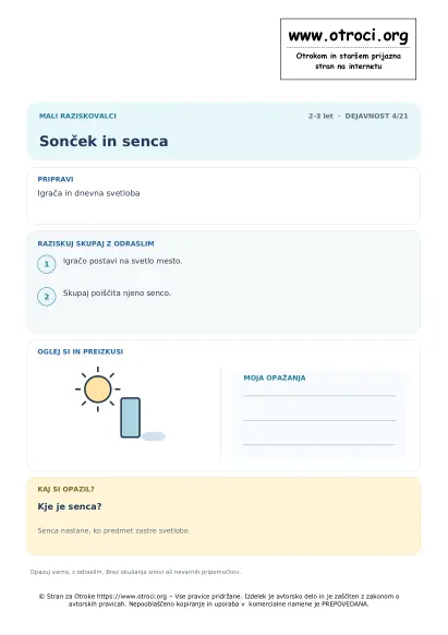 Sonček in senca