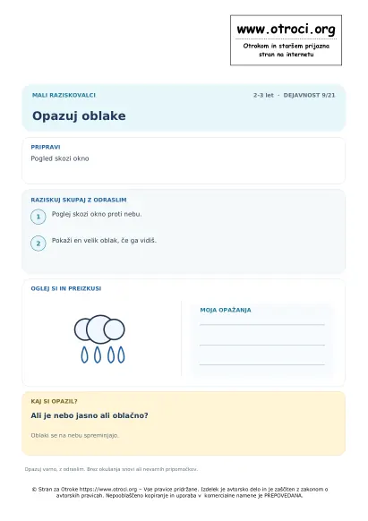 Opazuj oblake