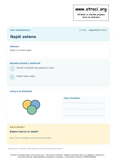 Najdi zeleno