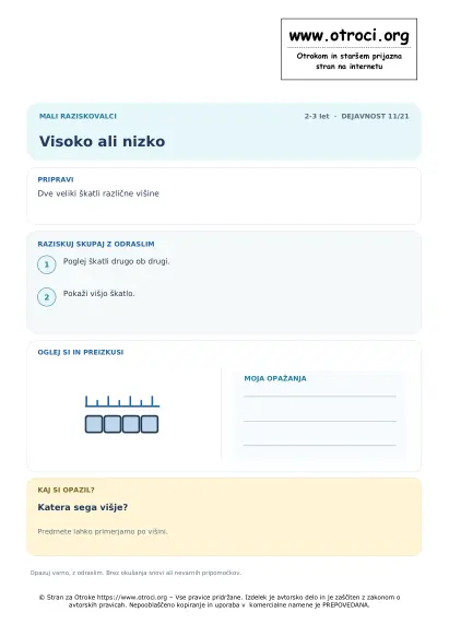 Visoko ali nizko