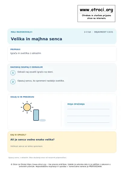 Velika in majhna senca