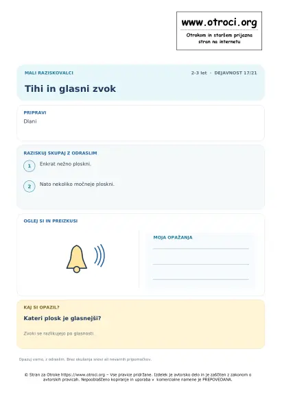 Tihi in glasni zvok