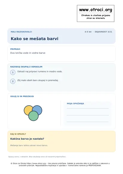 Kako se mešata barvi