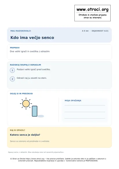 Kdo ima večjo senco