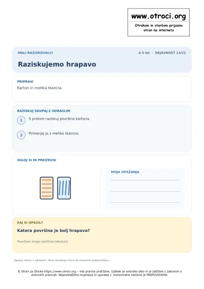 Raziskujemo hrapavo