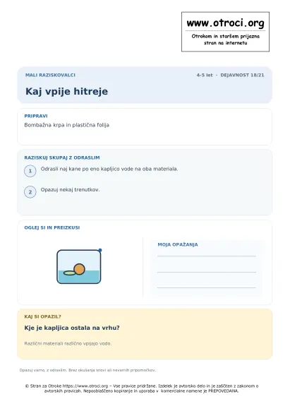 Kaj vpije hitreje