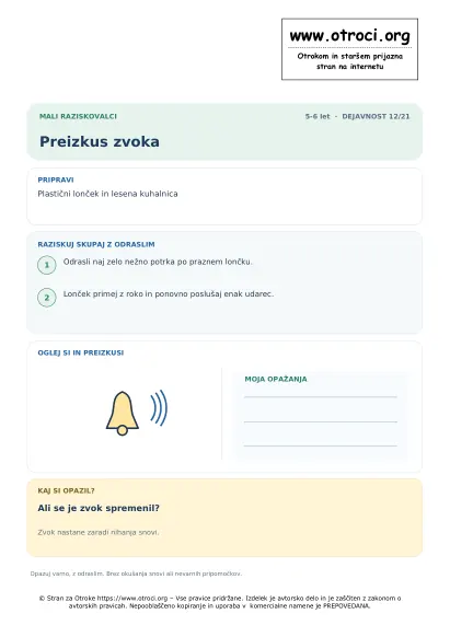 Preizkus zvoka