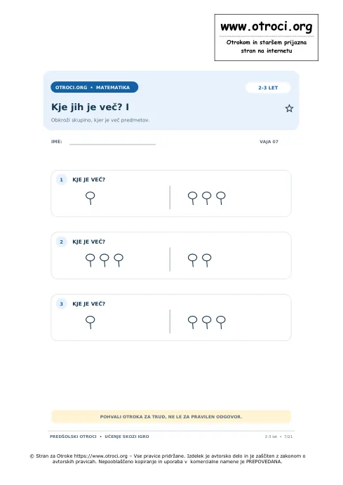 Kje jih je več? I