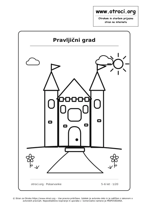 Pobarvanka: Pravljični grad
