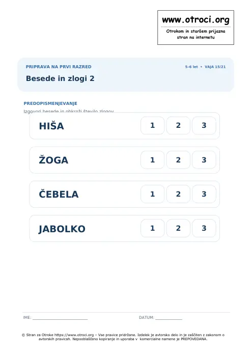 Predogled: Besede in zlogi 2