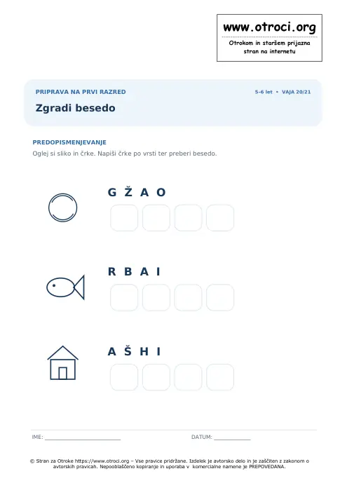 Predogled: Zgradi besedo