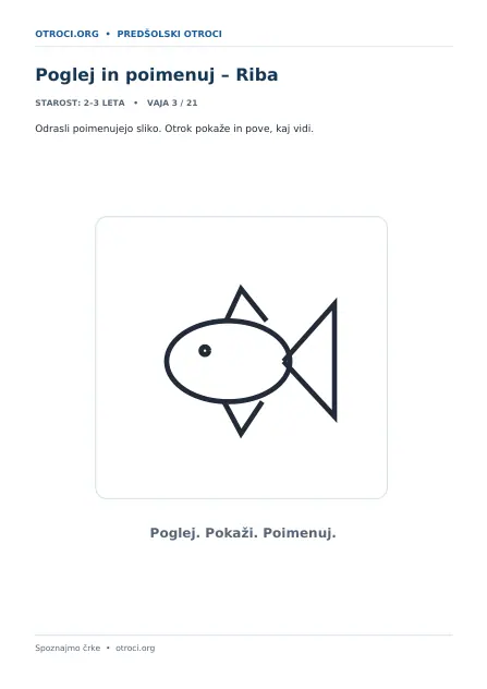 Poglej in poimenuj – Riba