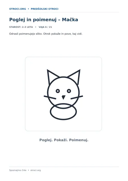 Poglej in poimenuj – Mačka