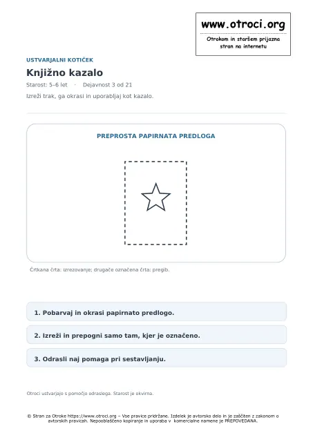Ustvarjalna dejavnost: Knjižno kazalo