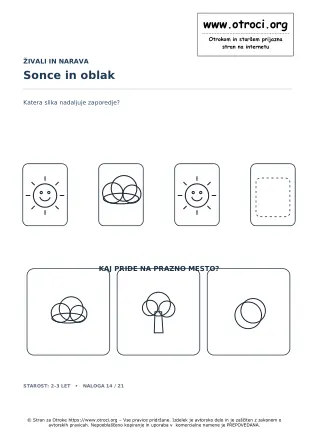 Sonce in oblak
