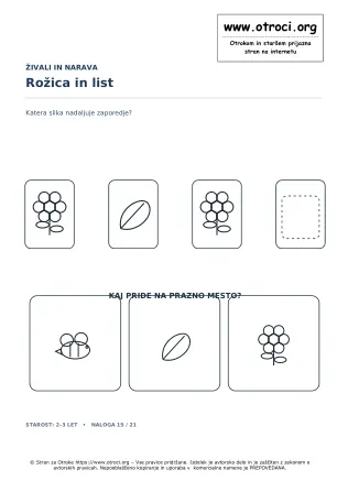 Rožica in list