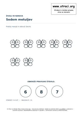 Sedem metuljev