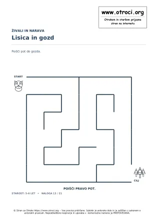 Lisica in gozd