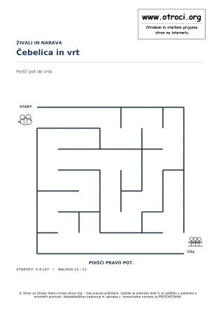 Čebelica in vrt