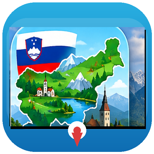 Ikona aplikacije Moja Slovenija – Geografija